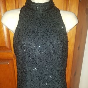 Beaded Black Top